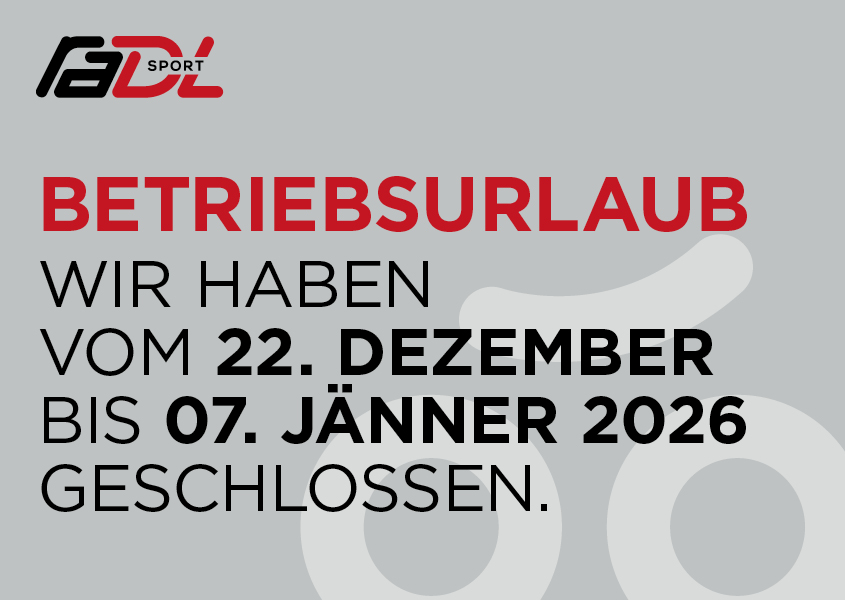 Betriebsurlaub - Wir haben vom 22. Dezember bis 7. Jänner 2026 geschlossen.